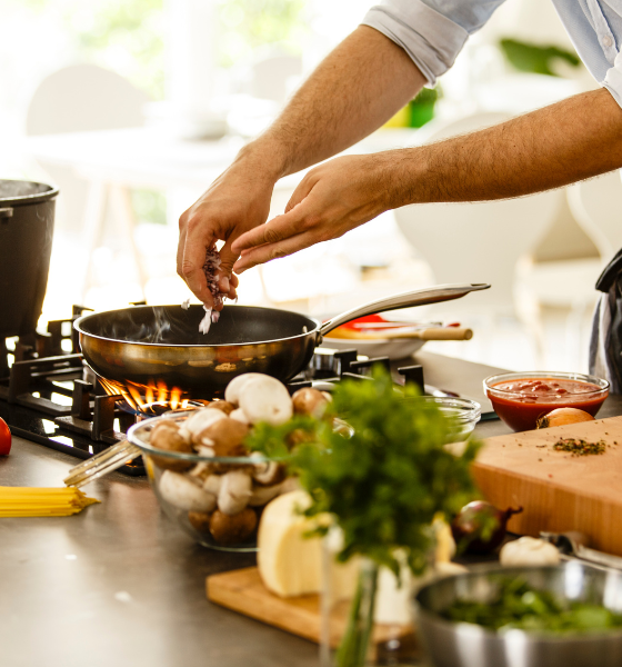 Gemeinsam kochen, genießen und Zeit verbringen