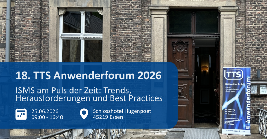 TTS Anwenderforum 2026 - Erinnerung